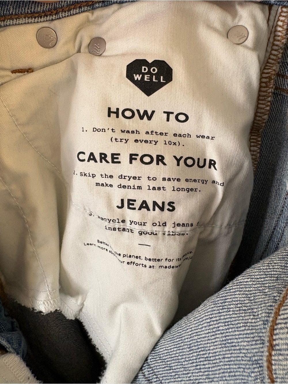 Madewell 90s Straight High waisted Jeans Size 30 - Picture 6 of 6
